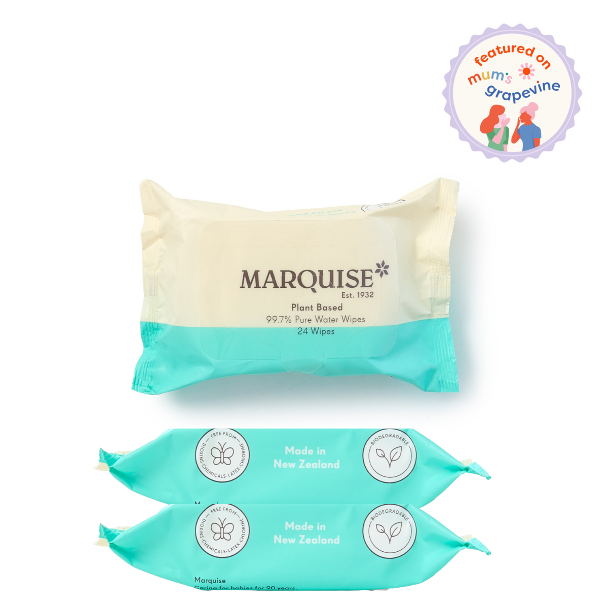 Marquise Eco Travel Water Wipes