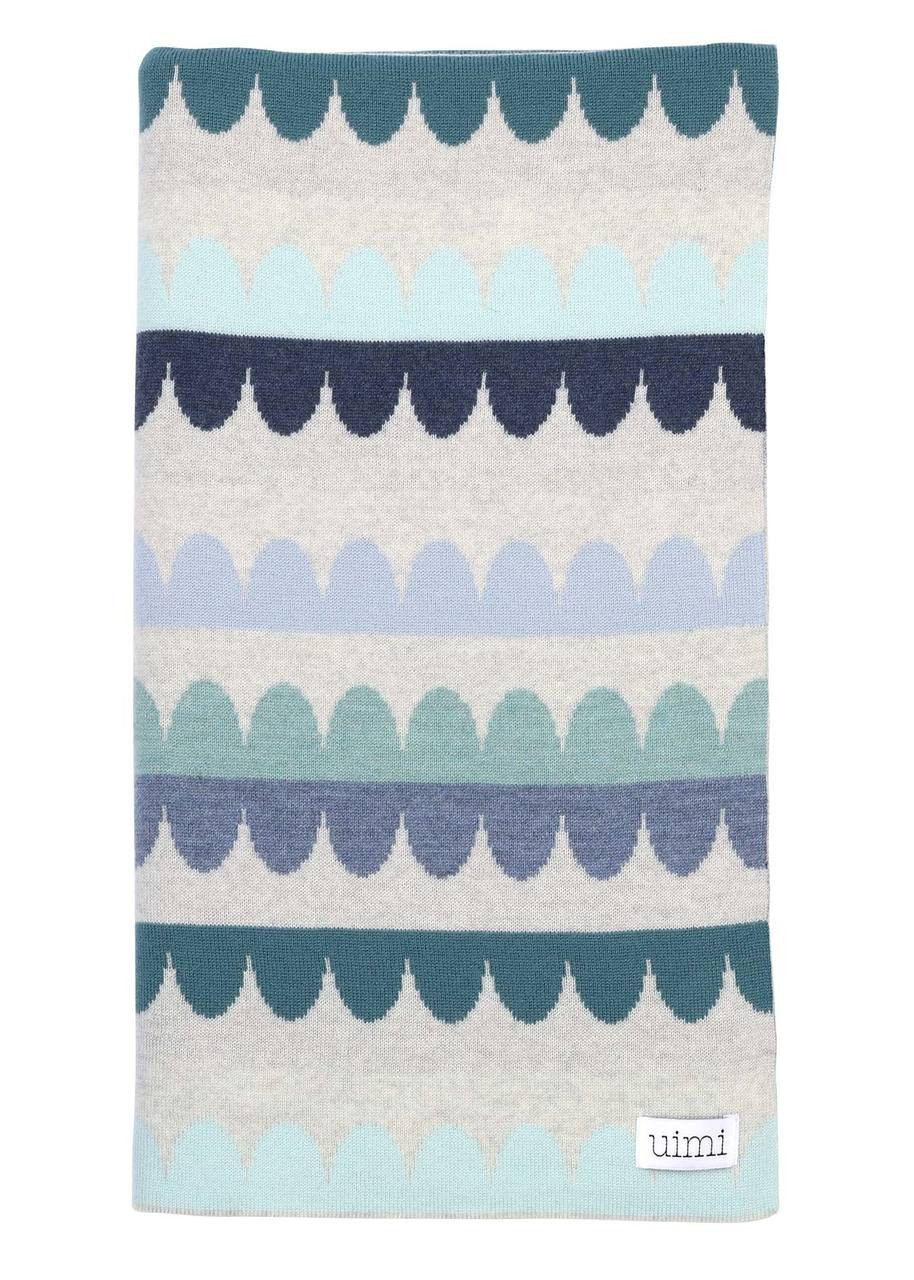 Uimi Molly Merino Wool Blanket - Indigo