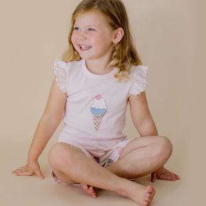 Ice Cream Frill Sleeve Pyjamas