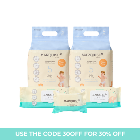 Marquise Hypoallergenic Nappies & Wipes Starter Pack