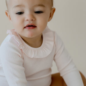 Pink Frill Bodysuit