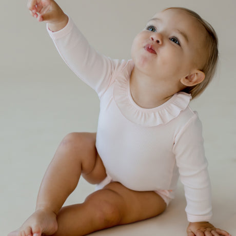 Pink Frill Bodysuit