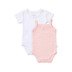 Everyday Essentials Pink & White Mixed Bodysuit 2 Pack