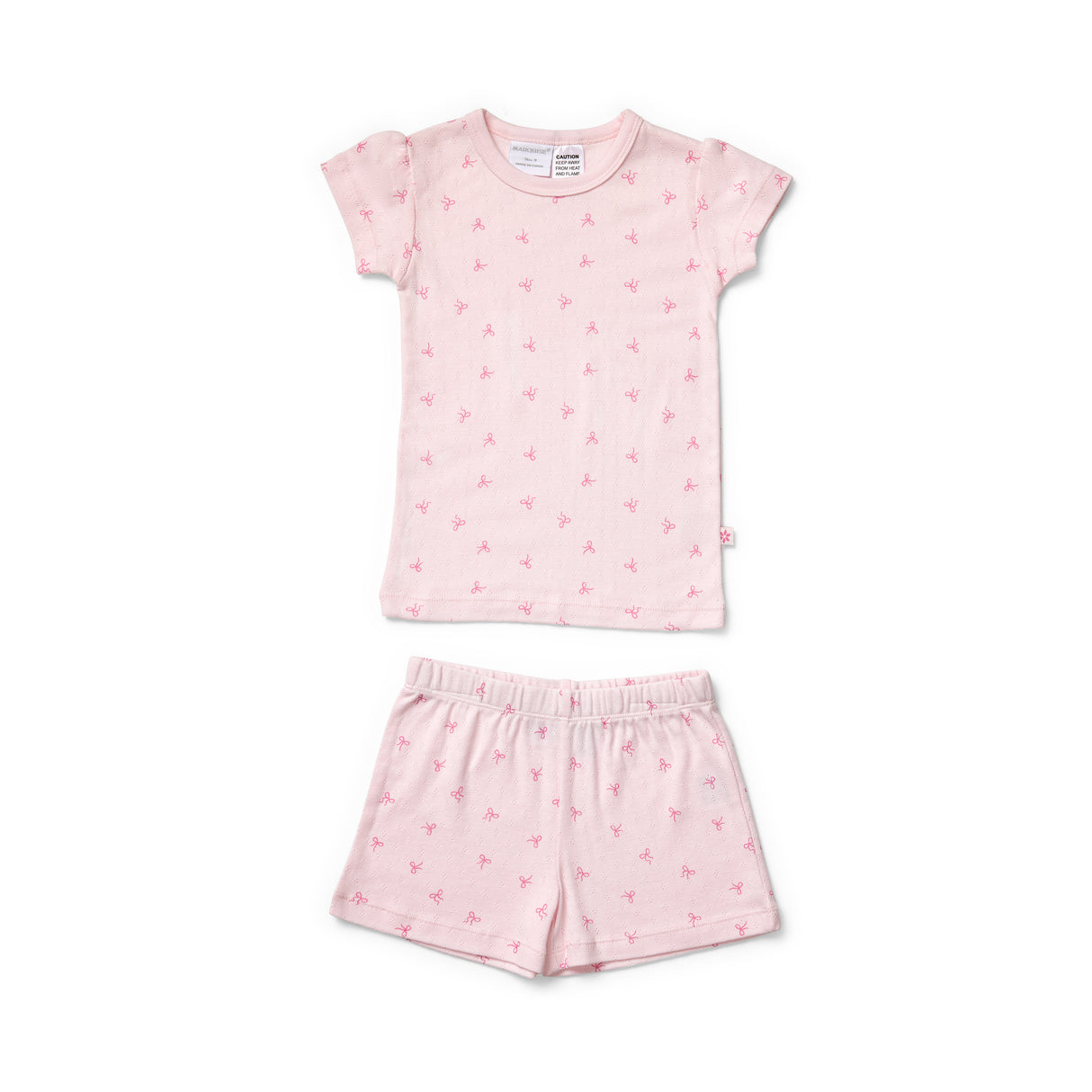 Bows Short Sleeve Pyjama Set