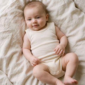 Baby Cotton Wool Sleeveless Bodysuit