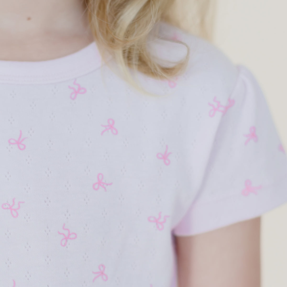 Bows Short Sleeve Pyjama Set