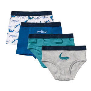 Boys Animal Underwear & Trunks 4 Pack