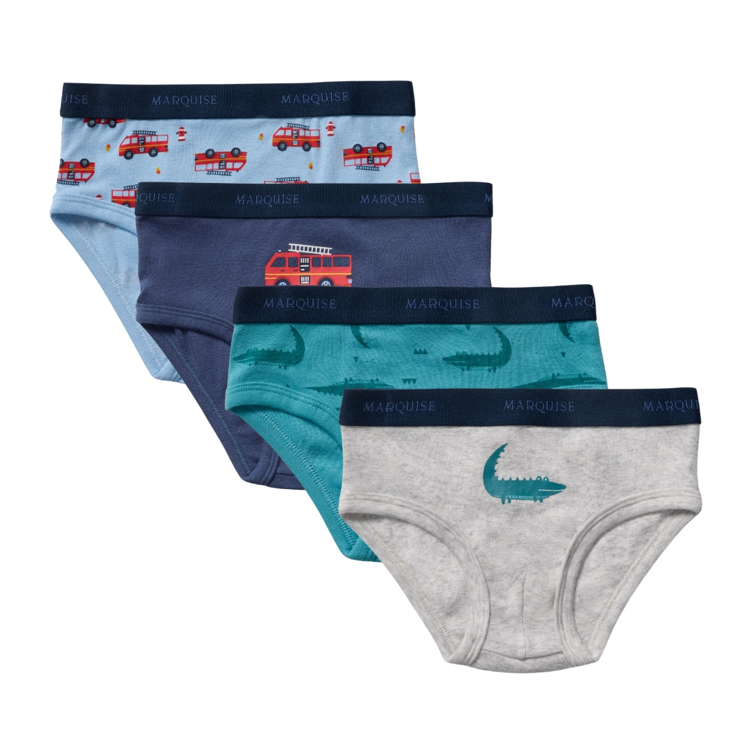 Boys Truck & Croc Underwear 4 Pack