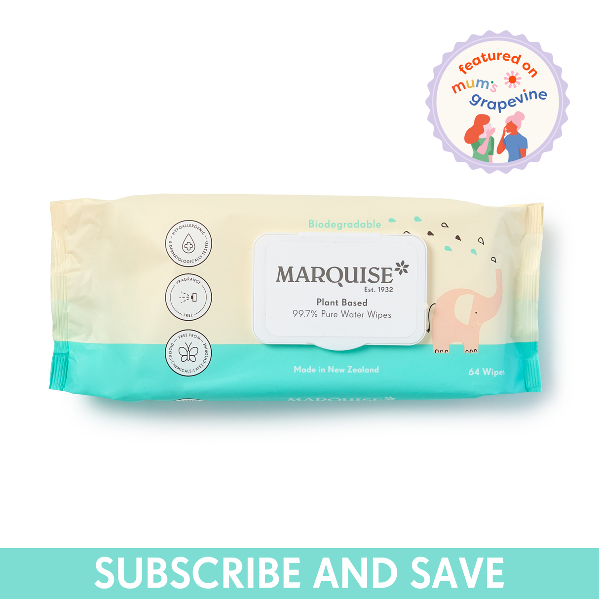 Marquise Eco Water Wipes