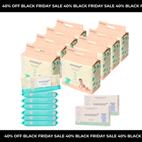 Black Friday Nappies & Wipes 1 Month Supply Pack
