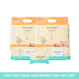 Hypoallergenic Nappies & Wipes Starter Pack