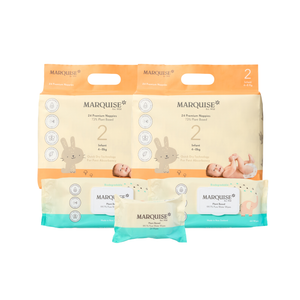 Marquise Hypoallergenic Nappies & Wipes Starter Pack