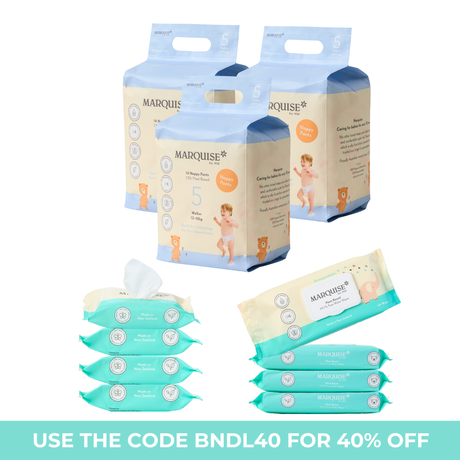 Marquise Hypoallergenic Nappies & Wipes Starter Bundle