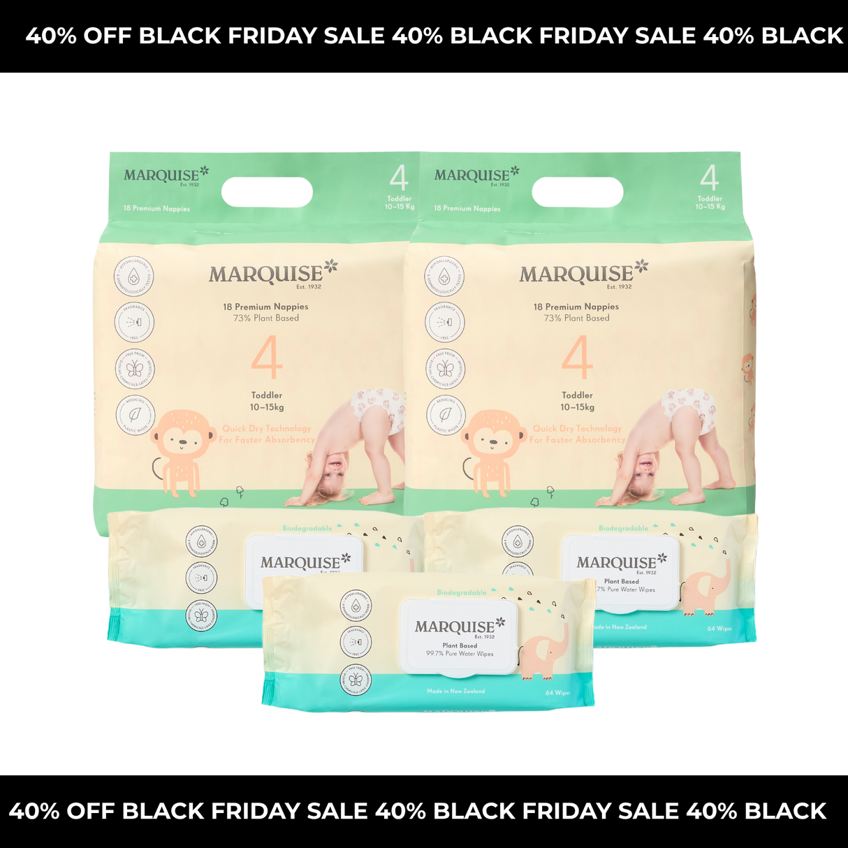 Black Friday Sale Nappies & Wipes Starter Pack