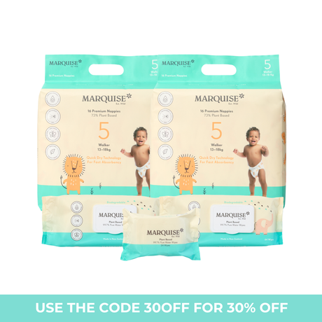 Marquise Hypoallergenic Nappies & Wipes Starter Pack