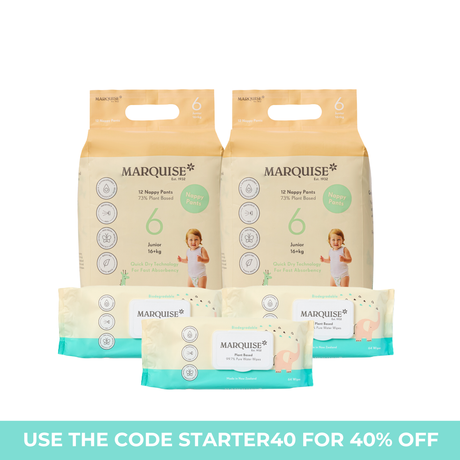 Marquise Hypoallergenic Nappies & Wipes Starter Pack
