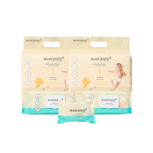 Marquise Hypoallergenic Nappies & Wipes Starter Pack