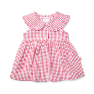 Little Bows Frill Collar Dress