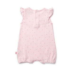 Little Bows Hearts Frill Romper