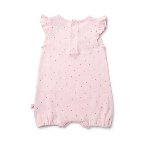 Little Bows Hearts Frill Romper