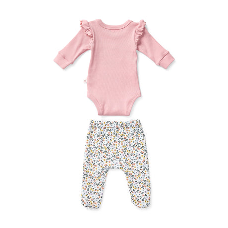 Meadows Frill Bodysuit & Footed Legging Set