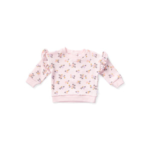 Floral Hearts Frill Jumper & Rib Legging Set