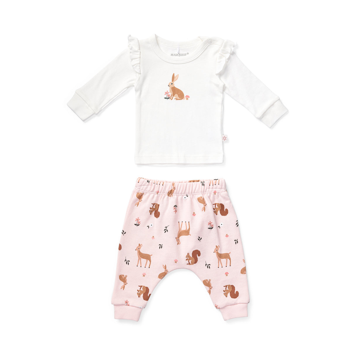 Meadows Frill top & Fleece Pant Set