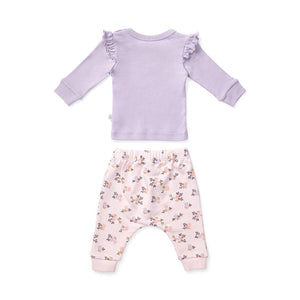 Floral Hearts Frill Top & Pant Set