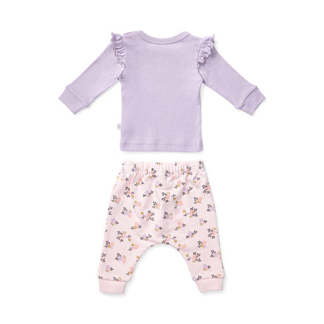 Floral Hearts Frill Top & Pant Set