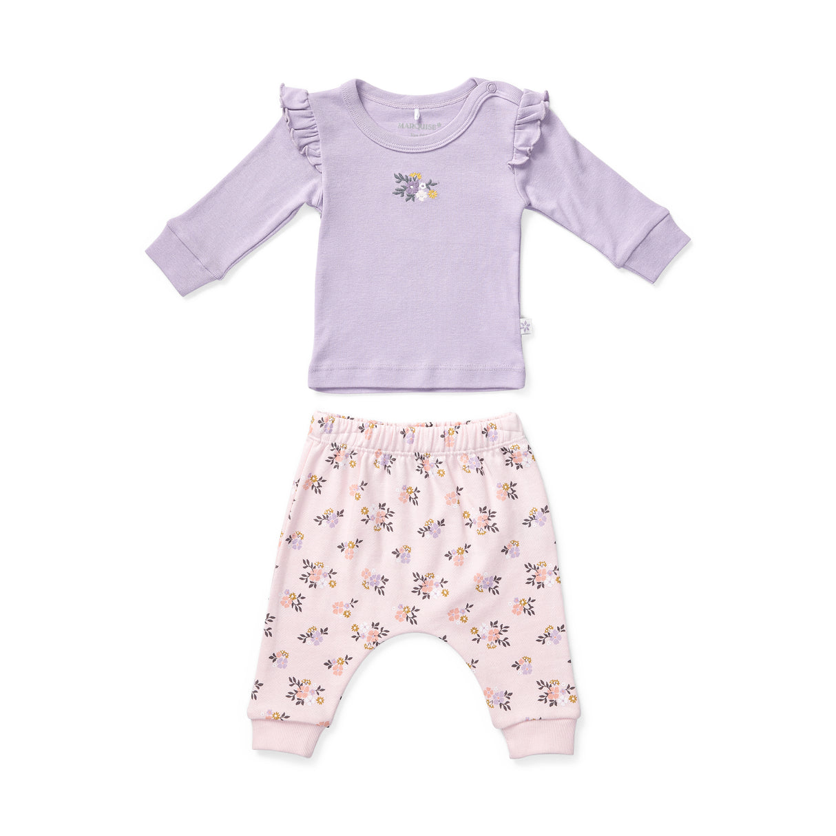 Floral Hearts Frill Top & Pant Set