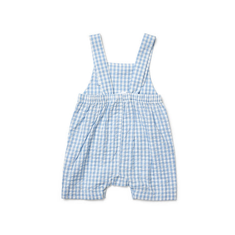 Sunday Funday Gingham Check Woven Overalls