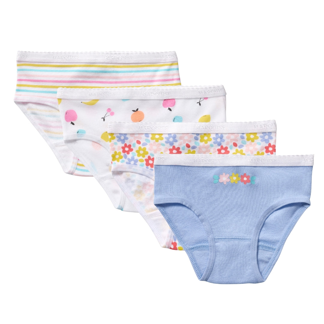 Girls Multicolour Underwear 4 Pack