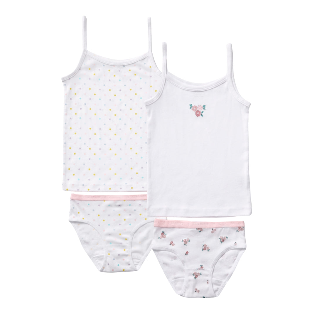 Girls Singlet & Underwear 4 Pack
