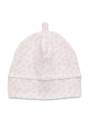 Premmie Girls Pink Spot/Stripe Beanies