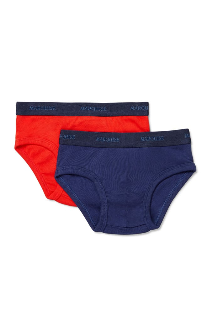 Boys Ink Blue & Red Underwear 2 Pack