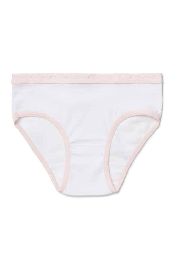 Girls Hot Pink & White Underwear 2 Pack