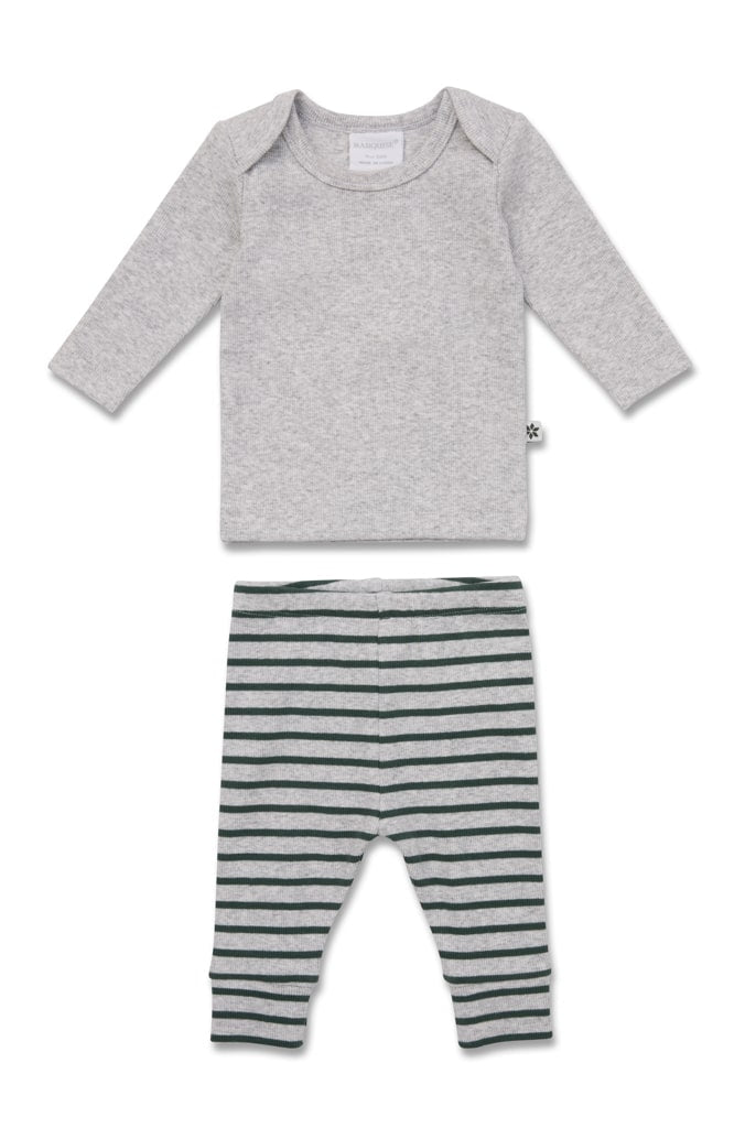 Boys Striped Top and Pants Set