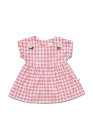 Marquise Daisy Chain Floral Gingham Dress