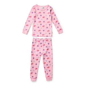 Girls Pyjamas & Pink Dressing Gown 3 Pack