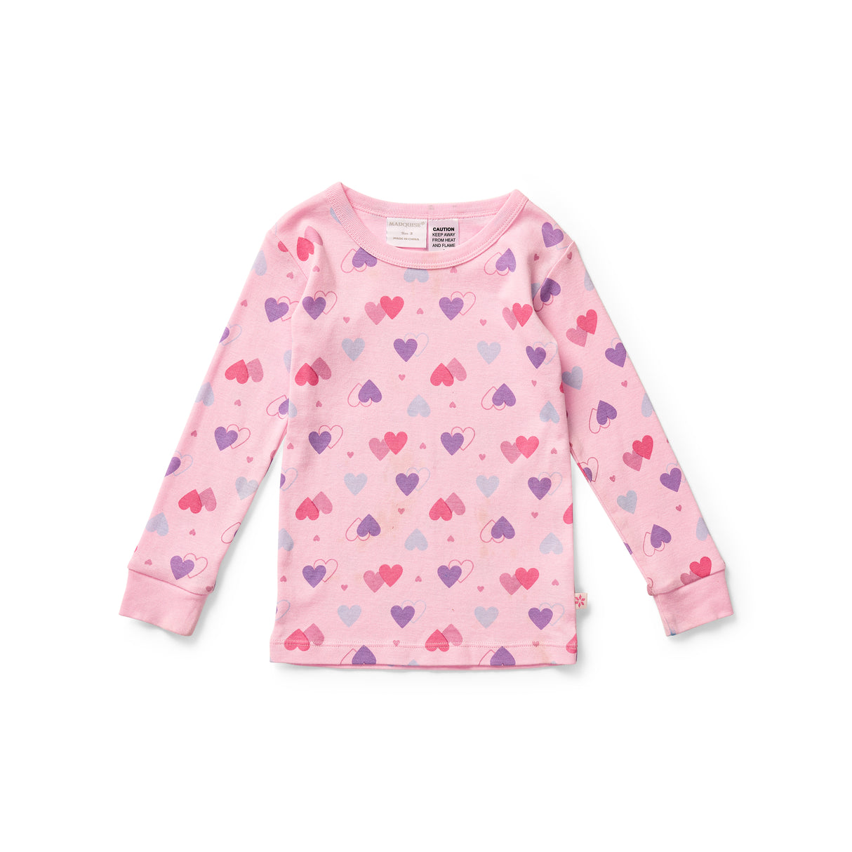 Hearts Pyjamas & Pink Dressing Gown Set