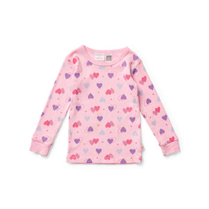 Hearts Pyjamas & Pink Dressing Gown Set