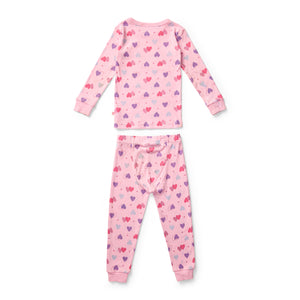 Girls Pyjamas & Pink Dressing Gown 3 Pack