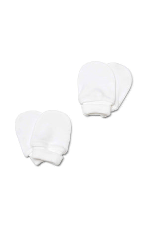 White Mittens 2 Pairs