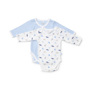 Newborn Essentials Animals & Stripes Bodysuit 2 Pack