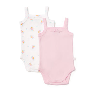 Vintage Floral Strappy Bodysuit 2 Pack