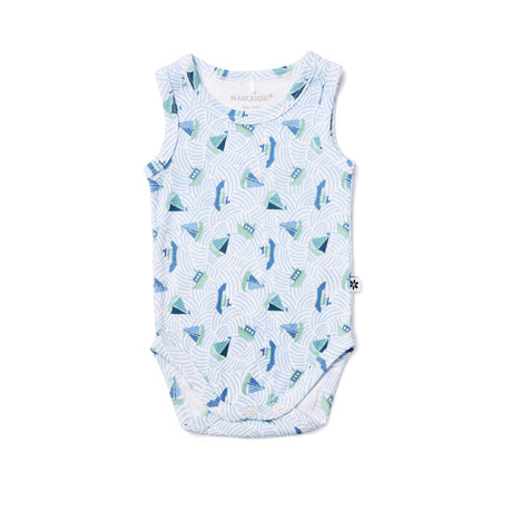 By The Sea Sleeveless Bodysuit 2 Pack