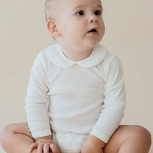 Woven Collar Bodysuit