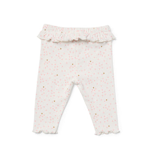 Flutter Hearts Bodysuit and Footless Legging 2 Piece Set