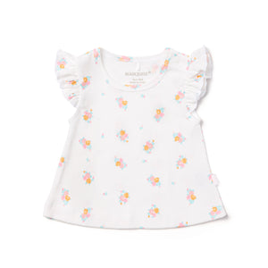 Vintage Floral Top & Frill Bloomer Set