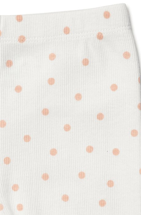 White with pink dots baby clothes